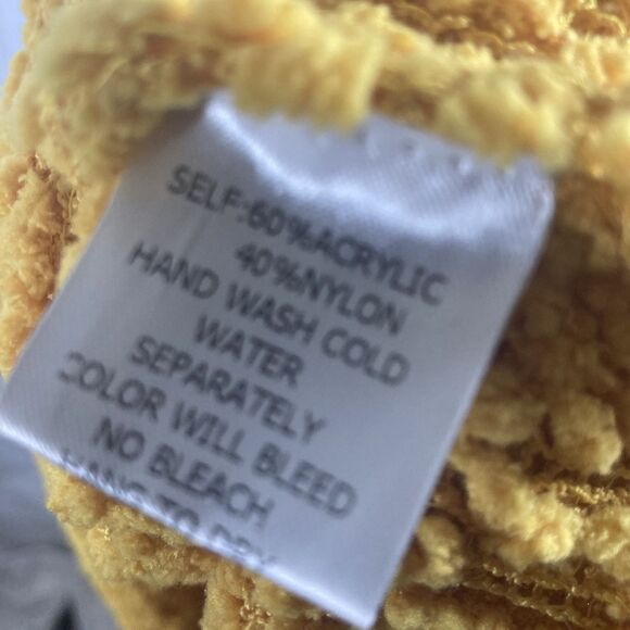 REBORN J yellow hooded pullover sweater M - Picture 10 of 10